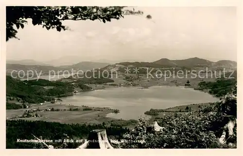 AK / Ansichtskarte Keutschachersee_AT mit Blick auf Keutschach und Woerthersee 