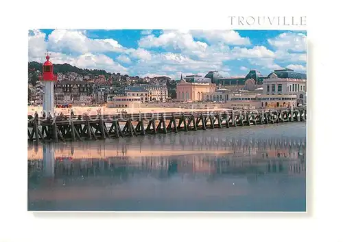 AK / Ansichtskarte Trouville Deauville Estacade le phare la plage le casino Trouville Deauville