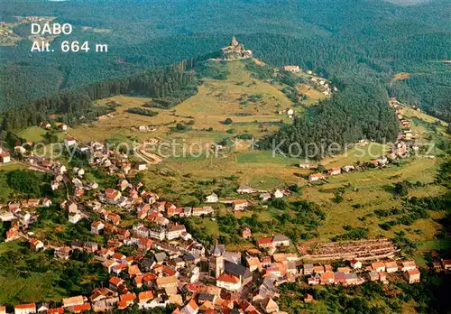 AK / Ansichtskarte Dabo_Moselle_57 Vue aerienne au fond le Rocher St Leon 