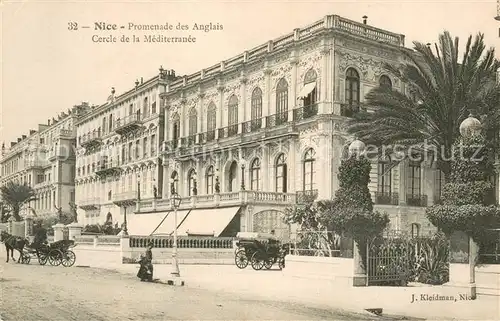 AK / Ansichtskarte Nice__06_Nizza Promenade des Anglais Cercle de la Mediterranee 