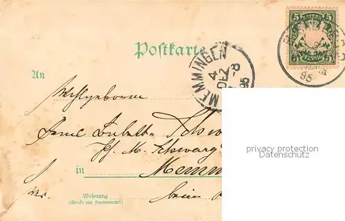 AK / Ansichtskarte Bamberg Stadtpanorama Klein Venedig Gruener Markt Rathaus Litho Bamberg