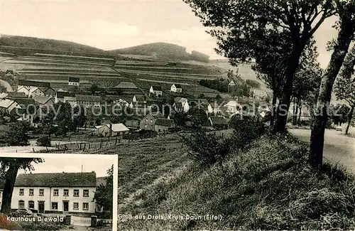 AK / Ansichtskarte Dreis_Eifel Ansicht von der Landstrasse aus Kaufhaus Diewald Dreis Eifel