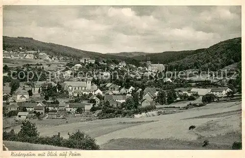AK / Ansichtskarte Niederpruem mit Blick auf Pruem Niederpruem