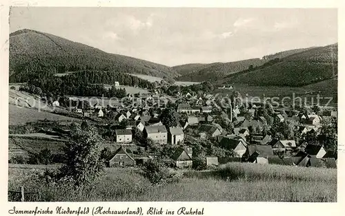 AK / Ansichtskarte Niedersfeld_Winterberg Blick ins Ruhrtal 