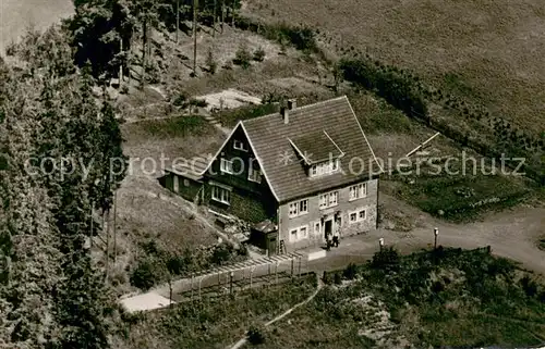 AK / Ansichtskarte Medebach Hotel Pension Weddelberghof Fliegeraufnahme Medebach