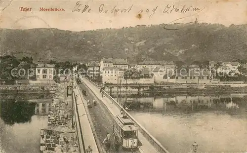 AK / Ansichtskarte Trier Moselbruecke Trier