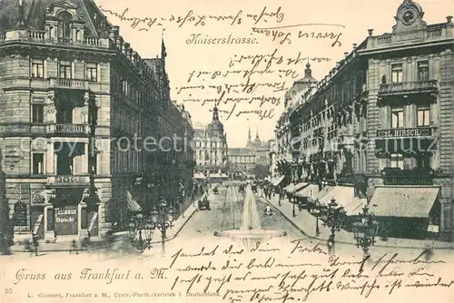 AK / Ansichtskarte Frankfurt_Main Kaiserstrasse Frankfurt Main