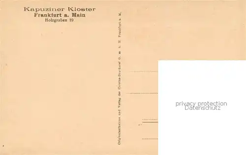 AK / Ansichtskarte Frankfurt_Main Liebfrauenkirche Kapuziner Kloster Frankfurt Main
