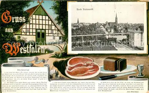 AK / Ansichtskarte Hoerde Totalansicht Fachwerkscheune Hoerde