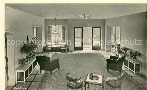 AK / Ansichtskarte Bad_Salzuflen Hotel Der Schwaghof Hotelhalle Bad_Salzuflen