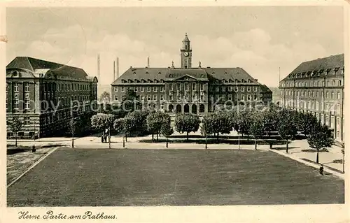 AK / Ansichtskarte Herne_Westfalen Partie am Rathaus Herne_Westfalen