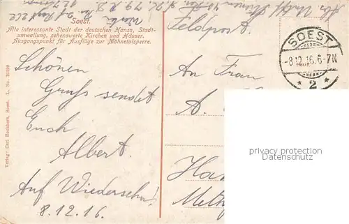 AK / Ansichtskarte Soest_DE_NRW Rathausstrasse 