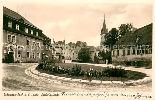 AK / Ansichtskarte Schwarzenbach_Saale Ludwigstrasse Schwarzenbach_Saale