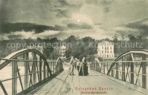 AK / Ansichtskarte Bansin_Ostseebad Brueckenpromenade Bansin_Ostseebad