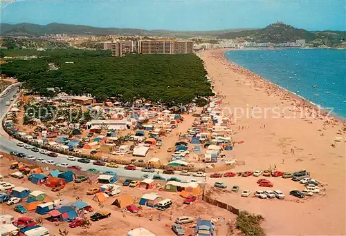 AK / Ansichtskarte Blanes_ES Vista de los Campings Fliegeraufnahme 