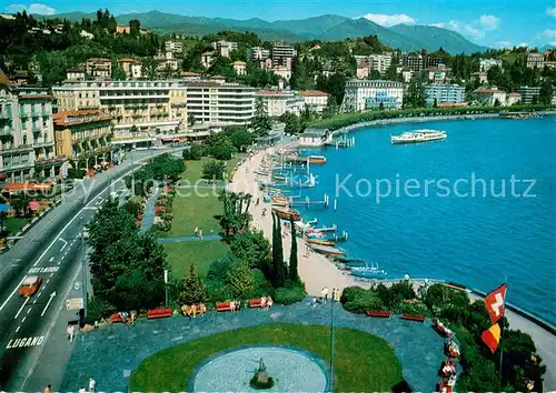 AK / Ansichtskarte Paradiso_Lago_di_Lugano Fliegeraufnahme Quai Paradiso_Lago_di_Lugano