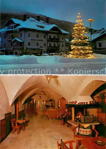 AK / Ansichtskarte Niederdorf_Villabassa Hotel Adler Aquila Gaststube Niederdorf_Villabassa