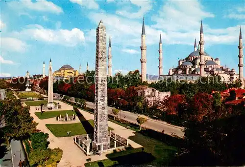 AK / Ansichtskarte Istanbul_Constantinopel_TK Sultan Ahmed Mosque   Blaue Moschee   Obelisken 