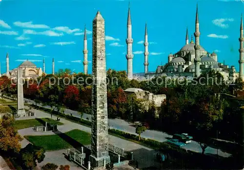 AK / Ansichtskarte Istanbul_Constantinopel_TK Hippodrom u. Blaue Moschee   Obelisken 