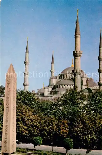 AK / Ansichtskarte Istanbul_Constantinopel_TK Sultanahmermosque u. d. Obelisk 