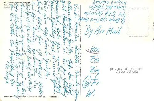 AK / Ansichtskarte Istanbul_Constantinopel_TK Sultanahmermosque u. d. Obelisk 