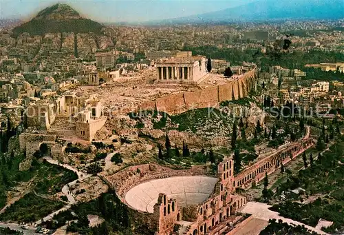 AK / Ansichtskarte Athen_Greece Fliegeraufnahme Akropolis 