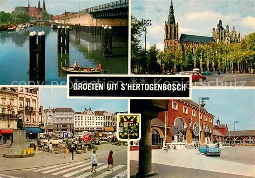 AK / Ansichtskarte Hertogenbosch Dom Fluss u. Stadt Hertogenbosch