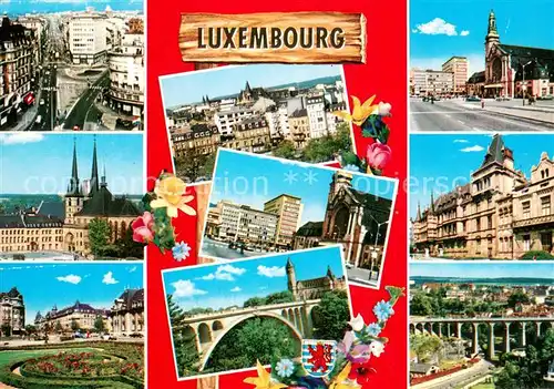 AK / Ansichtskarte Luxembourg__Luxemburg Teilansichten d. hist. Gebaeude 
