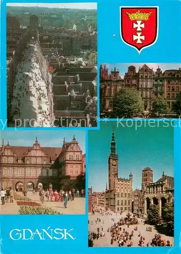 AK / Ansichtskarte Gdansk_Danzig_PL Teilansichten hist. Gebaeude 