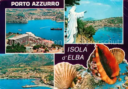 AK / Ansichtskarte Porto_Azzurro_Isola_d_Elba_IT Fliegeraufnahme Teilansichten Kueste 