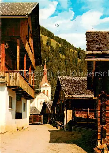 AK / Ansichtskarte Obertilliach Altes Obertilliach Haeuser Gasse Obertilliach