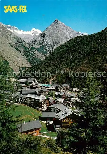 AK / Ansichtskarte Saas Fee Totalansicht Saas Fee