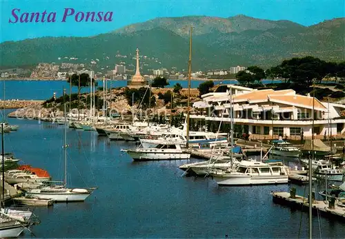 AK / Ansichtskarte Santa_Ponsa_Mallorca_Islas_Baleares Hafen Ansicht Santa_Ponsa