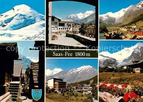 AK / Ansichtskarte Saas Fee Teilansichten Saas Fee