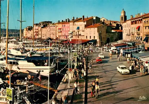 AK / Ansichtskarte Saint_Tropez_Var Quai Bailli de Suffren   Le Quai Jean Jaures Saint_Tropez_Var