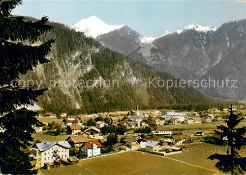 AK / Ansichtskarte Mayrhofen_Zillertal mit Ahornspitze Mayrhofen_Zillertal