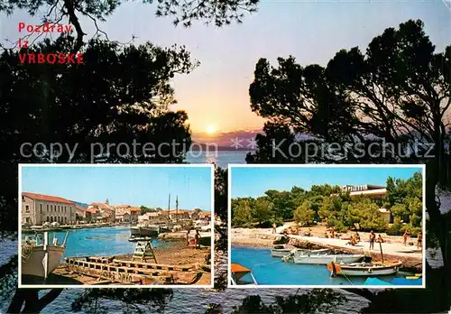 AK / Ansichtskarte Vrboska_Vrboske_Croatia Strandpartien 