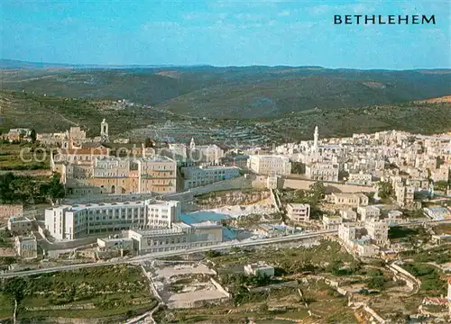 AK / Ansichtskarte Bethlehem_Yerushalayim Partial view to the left the Church of Nativity Bethlehem_Yerushalayim