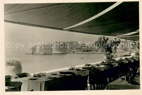 AK / Ansichtskarte Dubrovnik_Ragusa Blick von der Terrasse Dubrovnik Ragusa