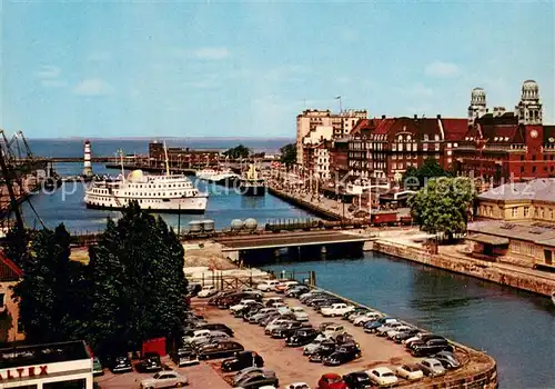 AK / Ansichtskarte Malmoe_Sweden Inre Hamnen med Suellsbron 