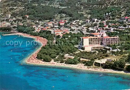 AK / Ansichtskarte Baska_Voda_Croatia Hotel Horizont Fliegeraufnahme 