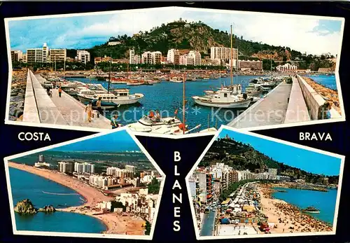 AK / Ansichtskarte Blanes_ES Hafen Strandpartien 