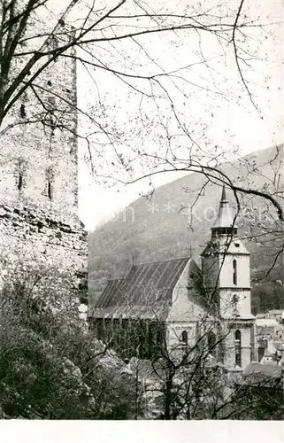 AK / Ansichtskarte Orasul_Stalin_Brasov_Kronstadt_RO Kirche 