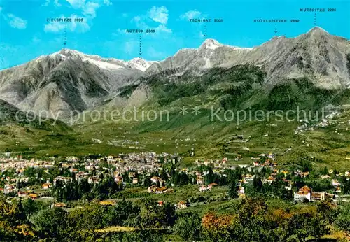 AK / Ansichtskarte Meran_Merano mit Texelgruppe Meran Merano