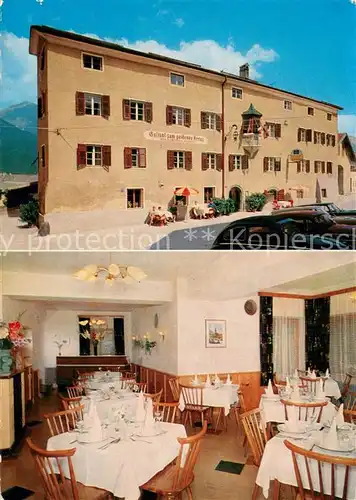 AK / Ansichtskarte Schwaz_Tirol_AT Gasthof zum goldenen Kreuz Gastraum 
