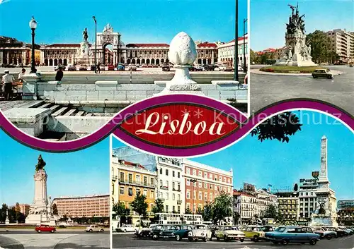AK / Ansichtskarte Lisboa Schloss Denkmal Monument Teilansichten Lisboa