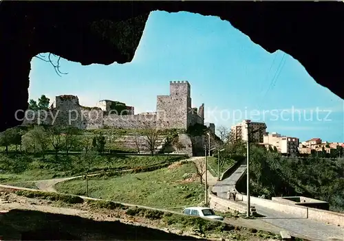 AK / Ansichtskarte Enna_Sicilia Schloss Lombardi vom Fels der Goettin Ceres gesehen 
