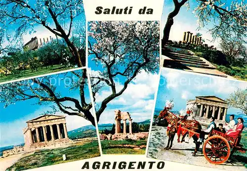 AK / Ansichtskarte Agrigento_Sicilia Tempio della Concordia Il tempio F Edificio periptero esastilo in stile dorico di proporzioni canoniche 