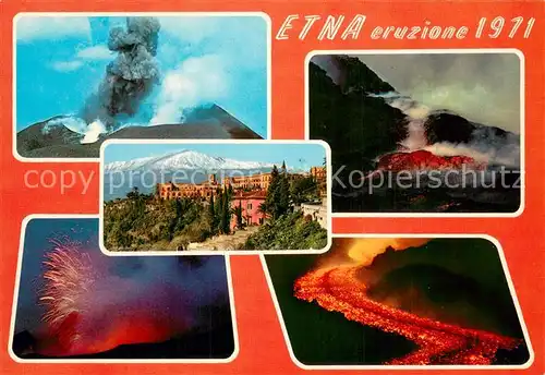 AK / Ansichtskarte Etna__Sicilia_Vulcano_IT Eruzione 1971 particolari 