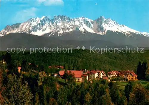 AK / Ansichtskarte Oberbozen_Ritten mit Latemar und Dolomiten Oberbozen Ritten